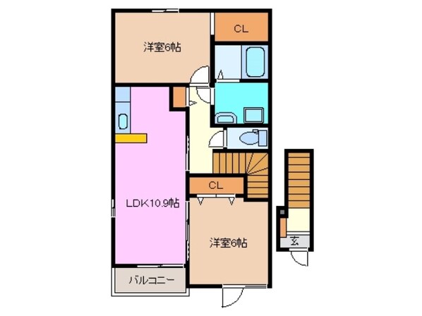 ラ・ルーチェ　Ｃの物件間取画像